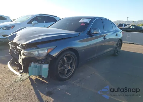 2014 Infiniti Q50 Premium from USA, damaged, VIN JN1BV7AP9EM685391